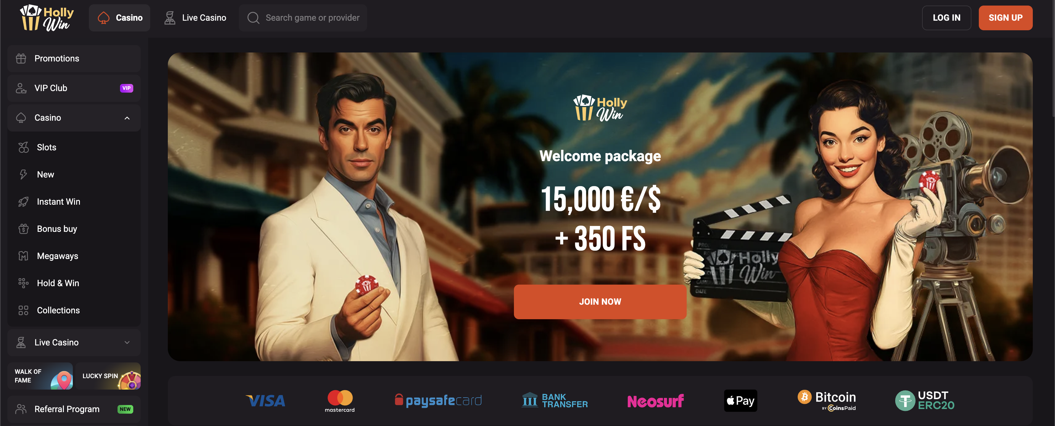 Avis HollyWin Casino